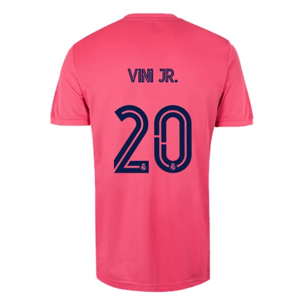 Trikot Real Madrid Auswarts NO.20 Vini Jr. 2020-21 Pink Fussballtrikots Günstig